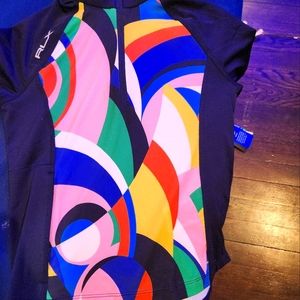 RLX KIDS SIZE 7 Multi Quater Zip